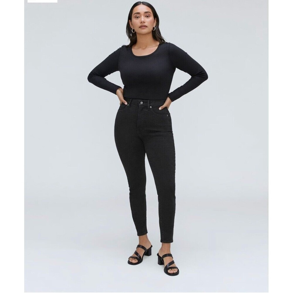EVERLANE The Curvy Way-High Skinny Jean 24 Regular Ash (Washed Black) NWT B89